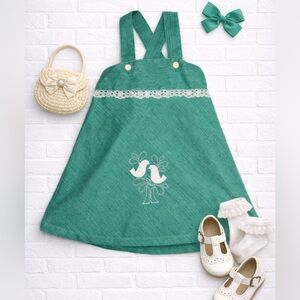 Vintage Healthtex Dress 👗 Jumper Birds 4 Girls